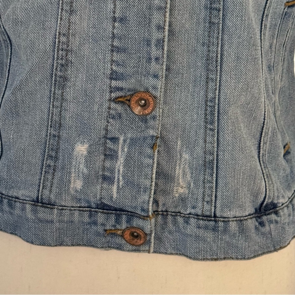 Ci Sono denim jacket detachable hoodie size large - Picture 3 of 9
